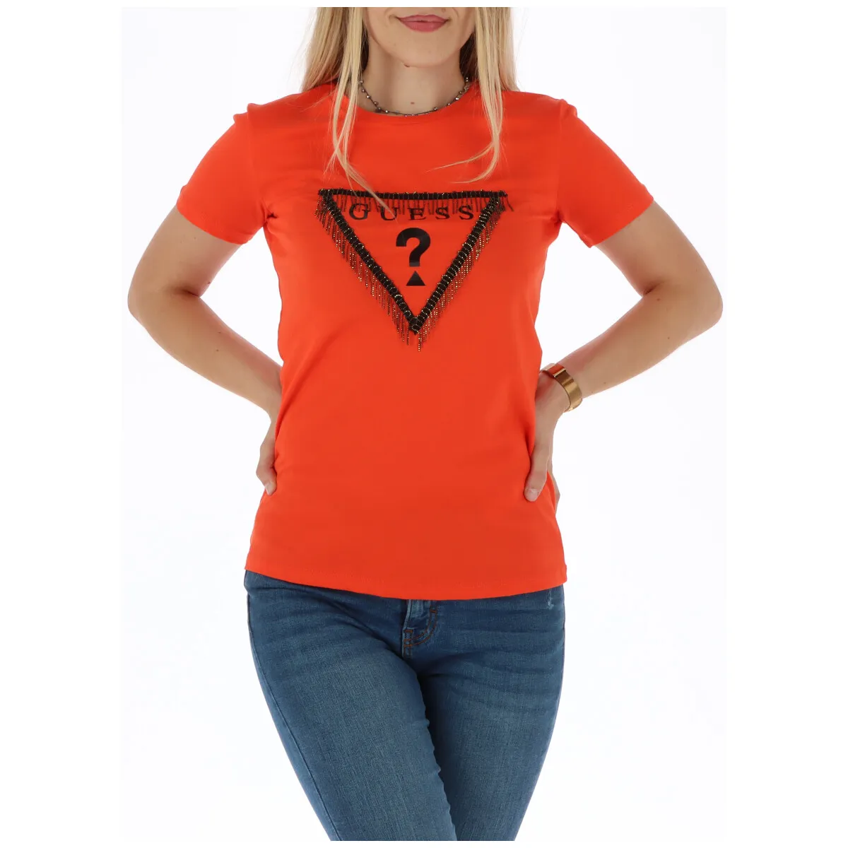 Damen T-Shirt Korallenfarben 224889