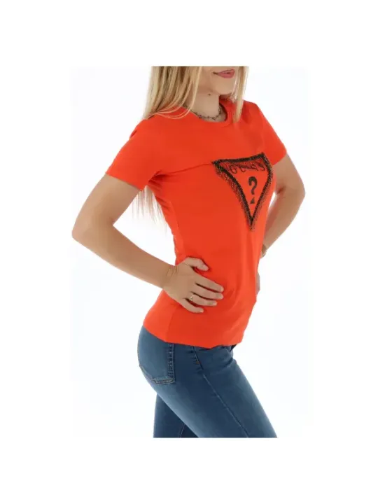 Guess Damen T-Shirt Korallenfarben | online kaufen