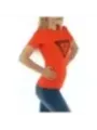 Guess Damen T-Shirt Korallenfarben | online kaufen