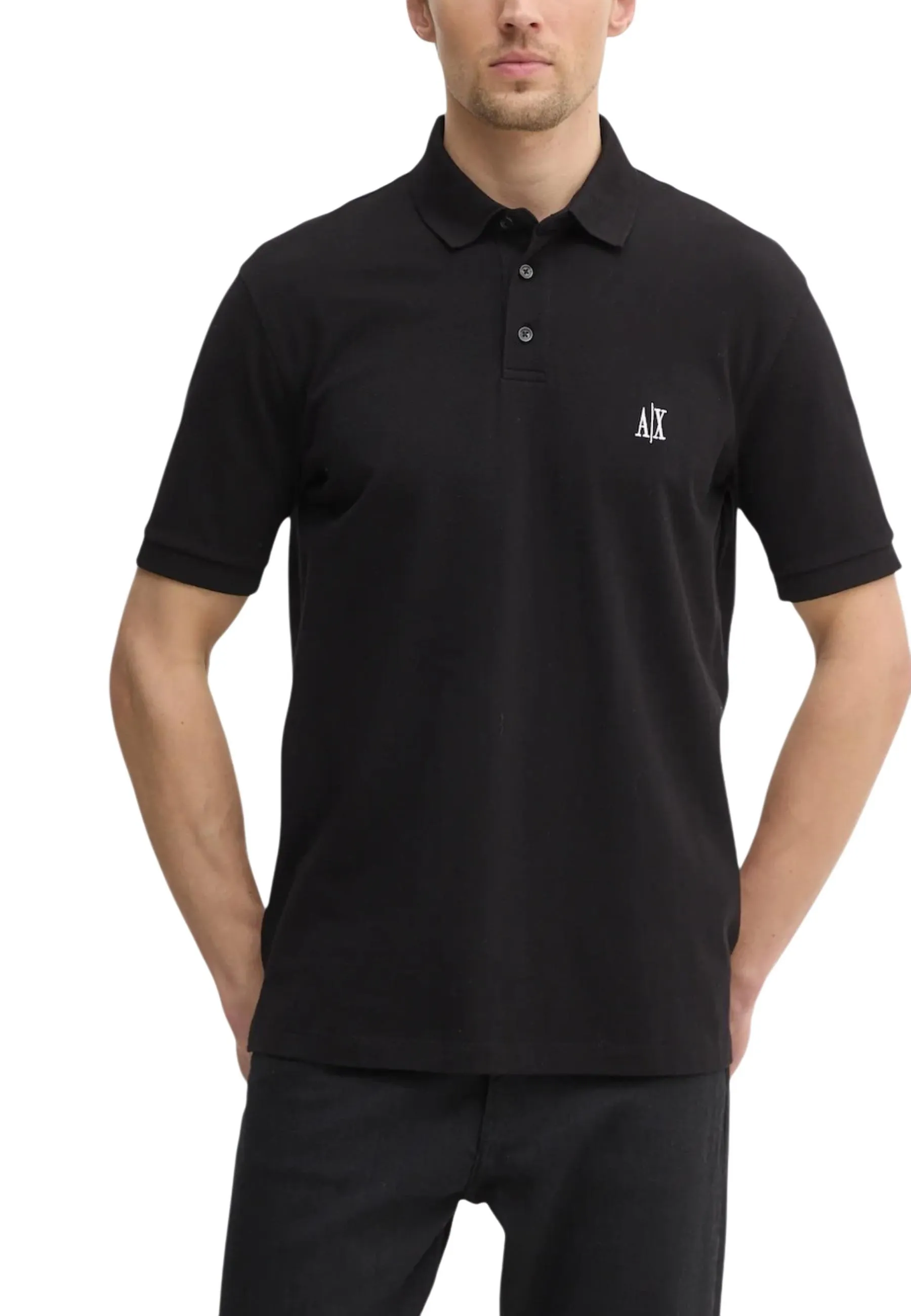 Herren Polo Schwarz 504167