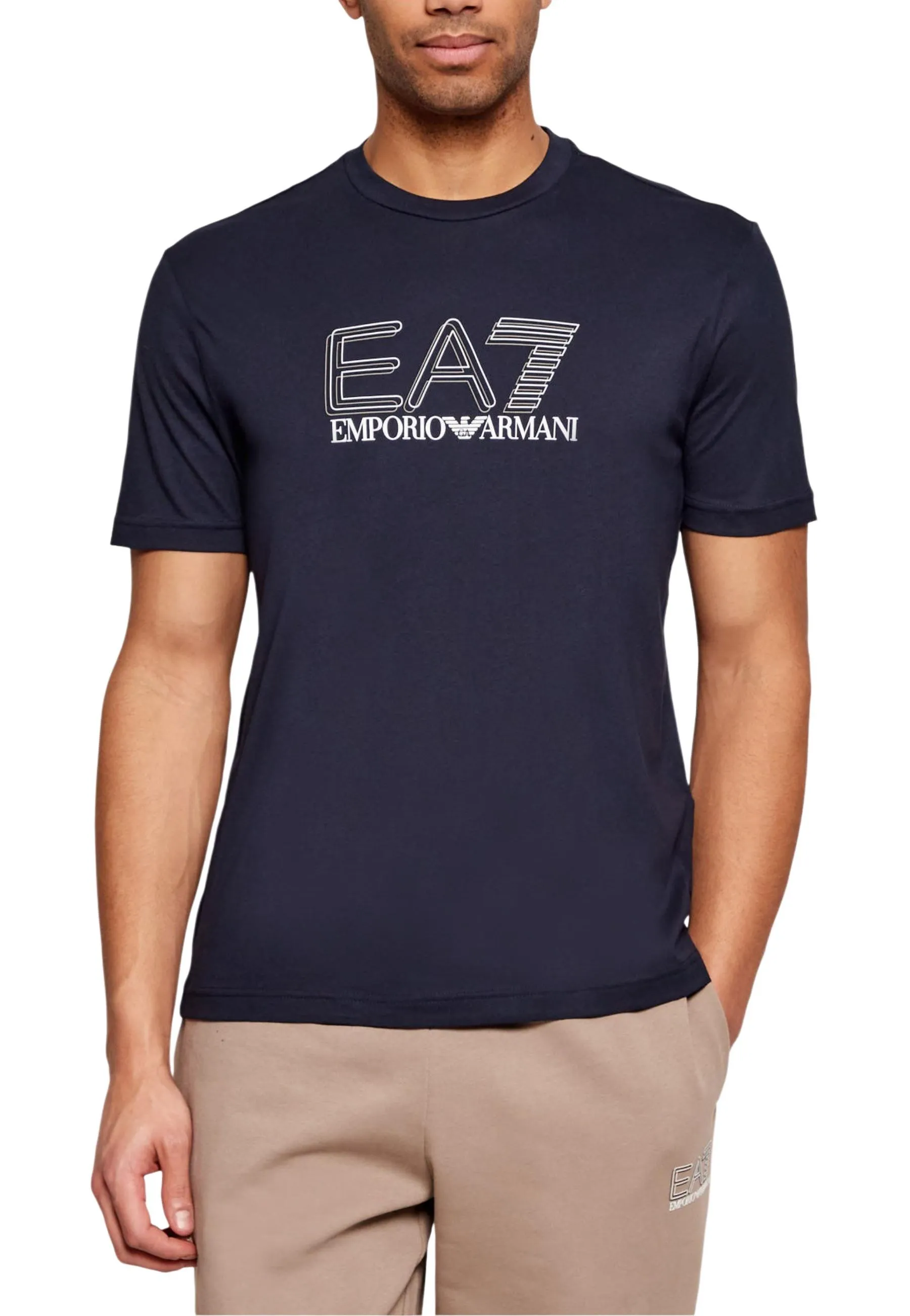 Ea7 Herren T-Shirt Blau 504193