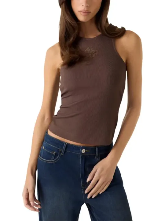 Guess Damen Tank-Tops Braun | online kaufen