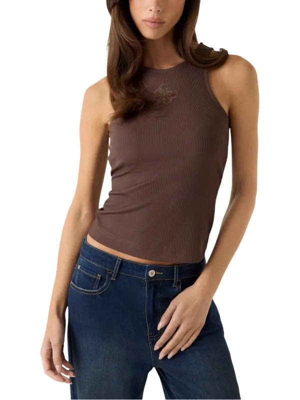 Guess Damen Tank-Tops Braun | online kaufen