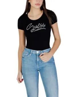 Guess Damen T-Shirt Schwarz mieten - Flex-Fashion Verleih
