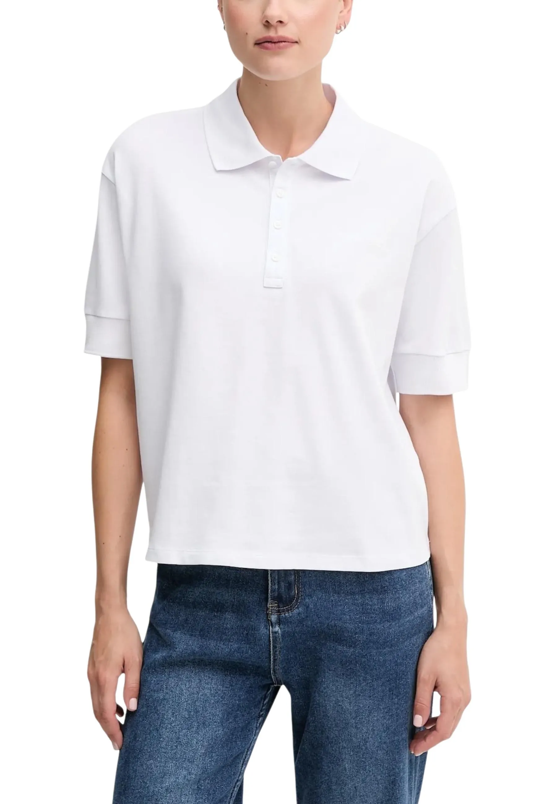 Damen Polo Weiß 505116