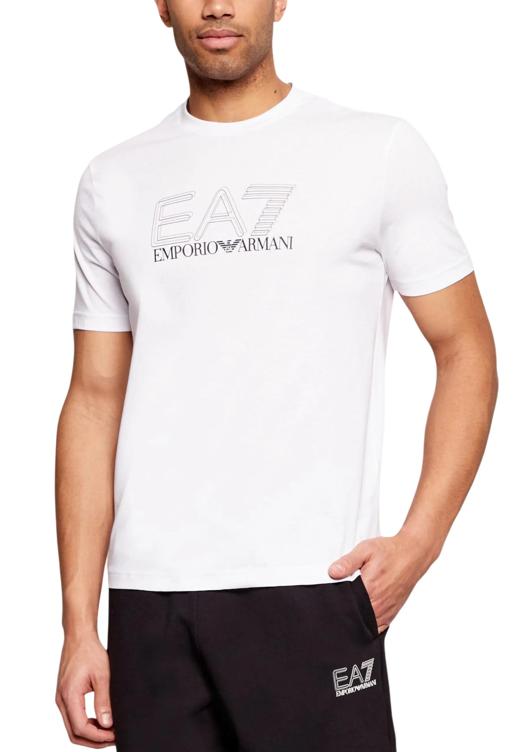 Ea7 Herren T-Shirt Weiß 504191