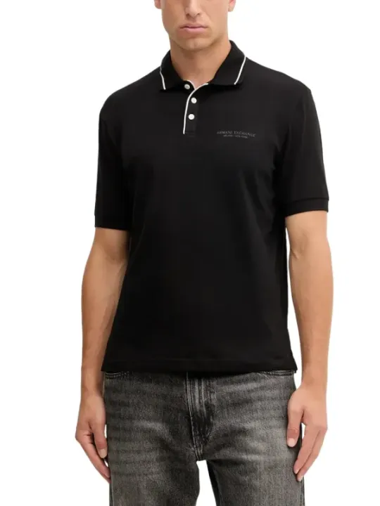 Armani Exchange Herren Polo Schwarz | online kaufen