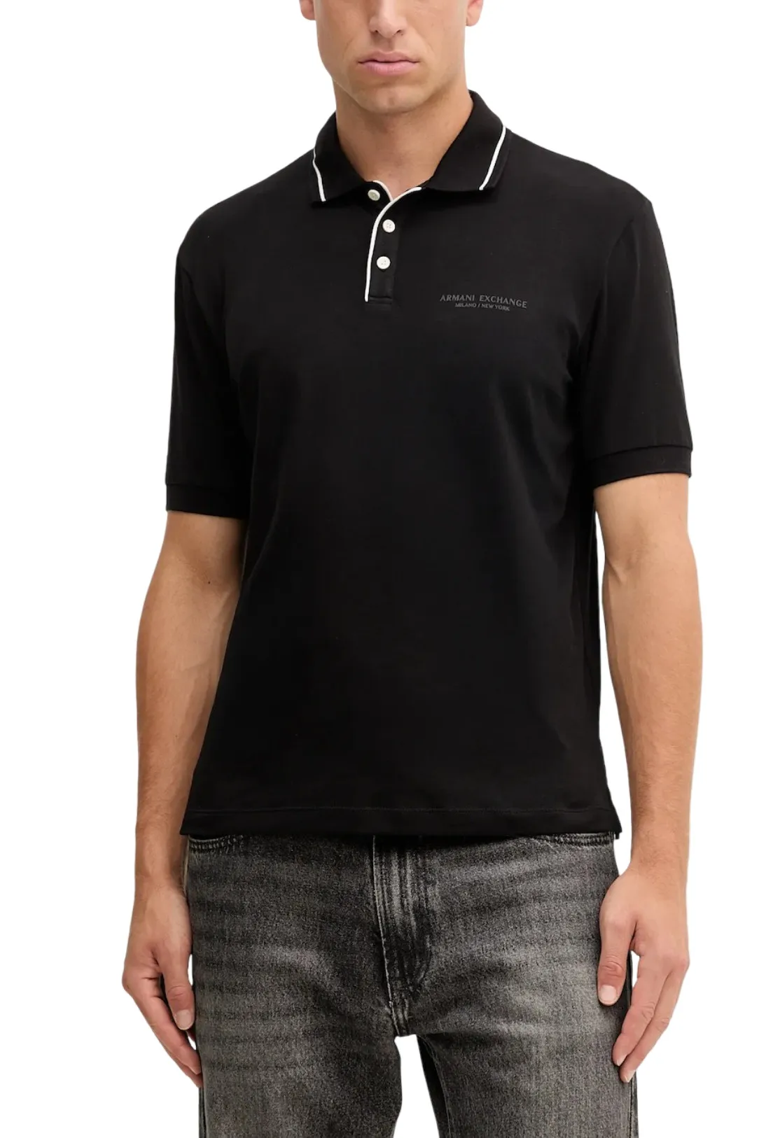 Herren Polo Schwarz 504018