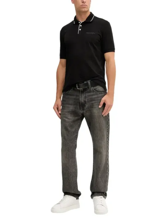 Armani Exchange Herren Polo Schwarz | online kaufen