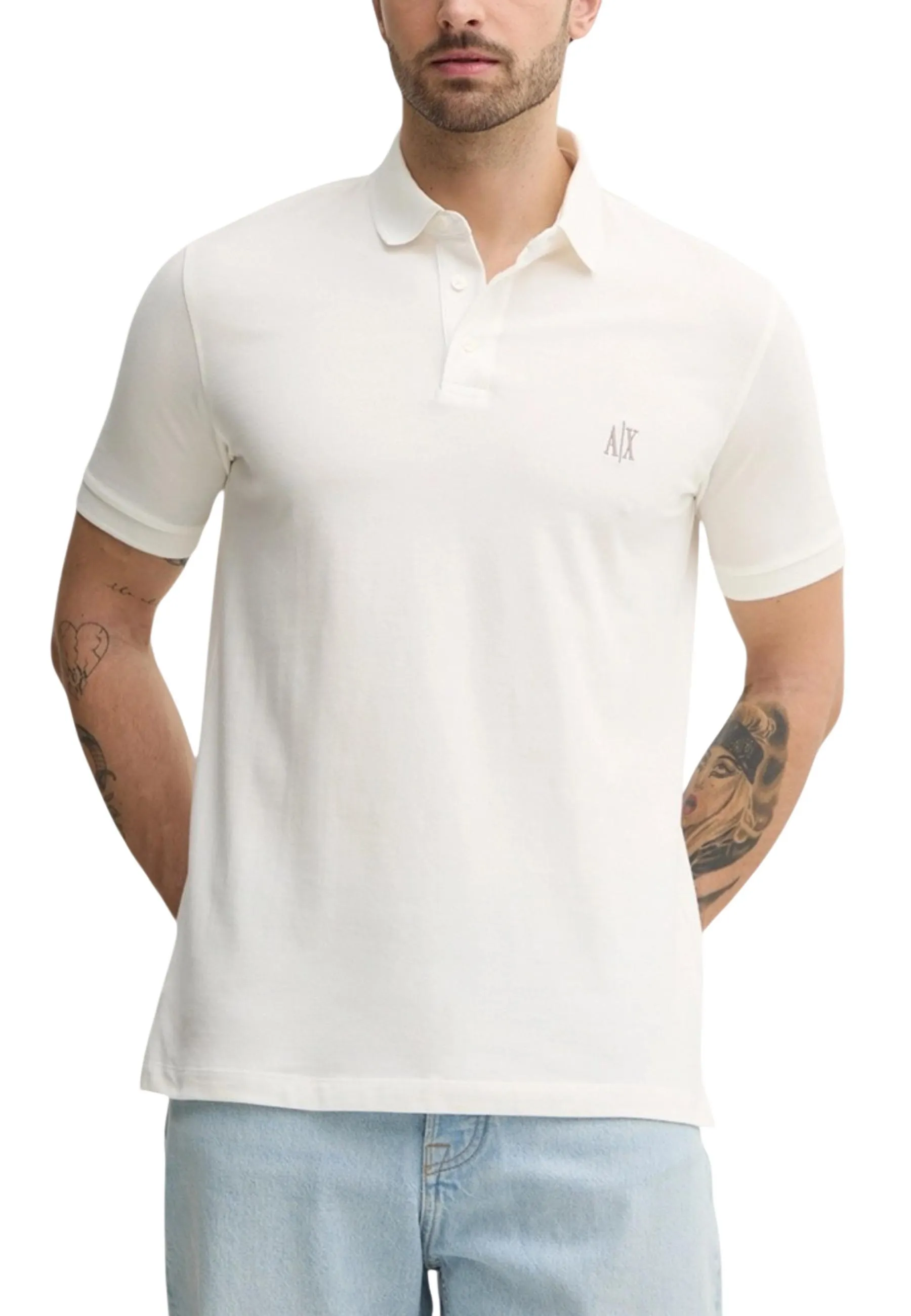 Herren Polo Weiß 504015