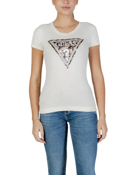 Guess Damen T-Shirt Weiß | online kaufen