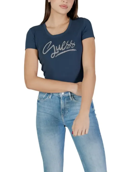 Guess Damen T-Shirt Blau | online kaufen