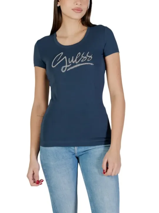 Guess Damen T-Shirt Blau | online kaufen