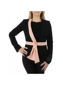 Elisabetta Franchi Damen Kostümjacken Schwarz