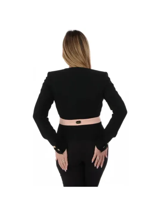 Elisabetta Franchi Damen Kostümjacken Schwarz