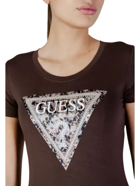 Guess Damen T-Shirt Braun | online kaufen