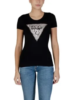 Guess Damen T-Shirt mieten - Schwarz, Flex-Fashion Verleih