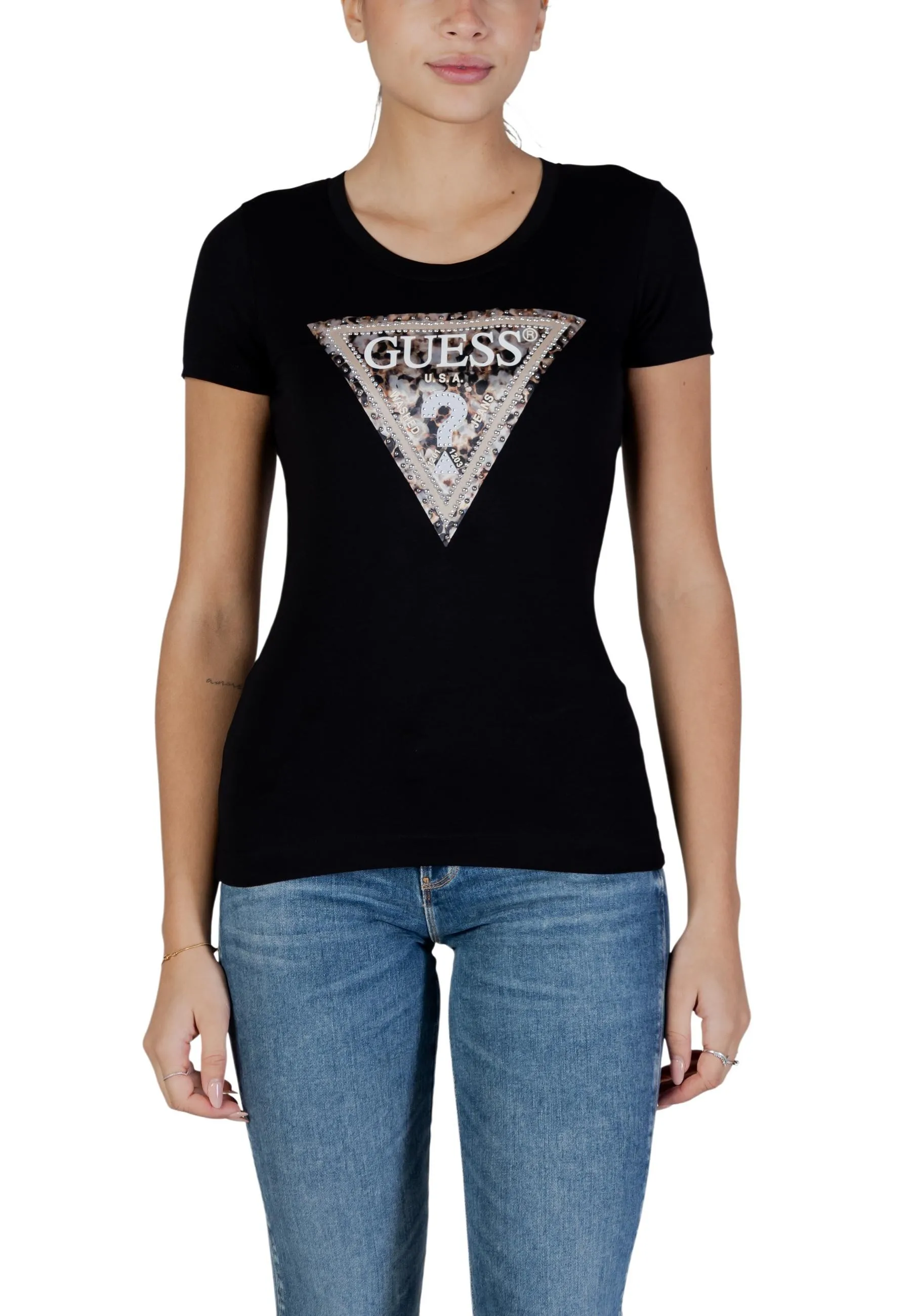 Guess Damen T-Shirt Schwarz 504030