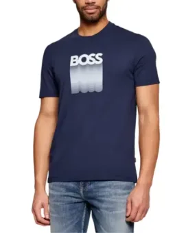 Boss Herren T-Shirt Blau mieten - Flex-Fashion Verleih