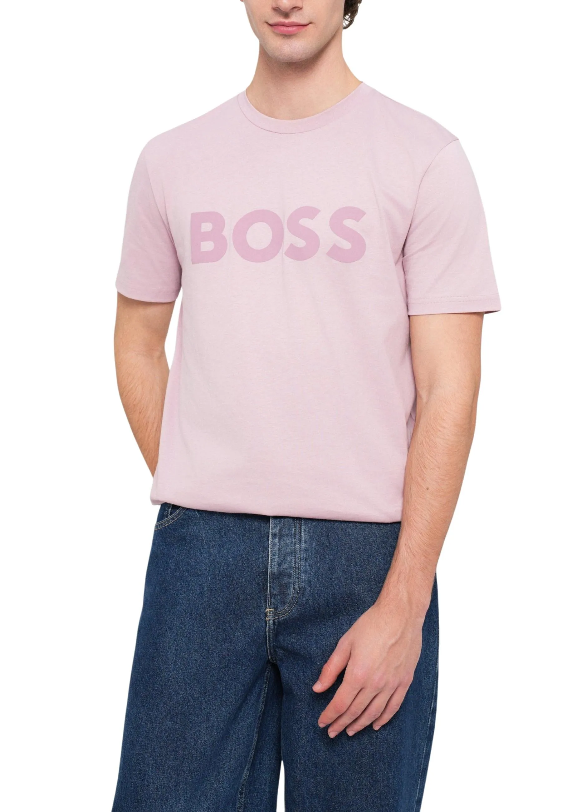 Boss Herren T-Shirt Rosa 503874