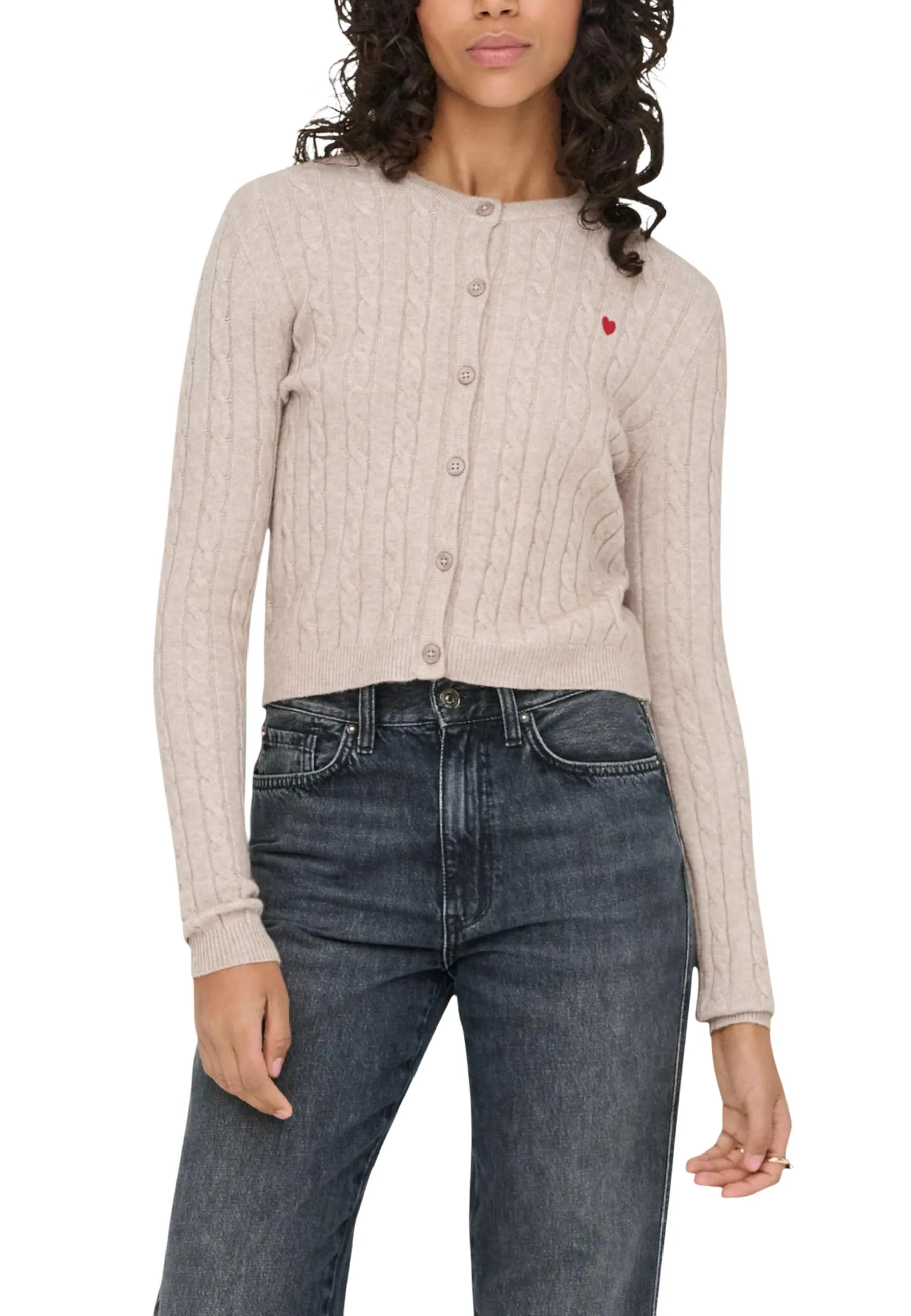 Only Damen Cardigan Beige 497710
