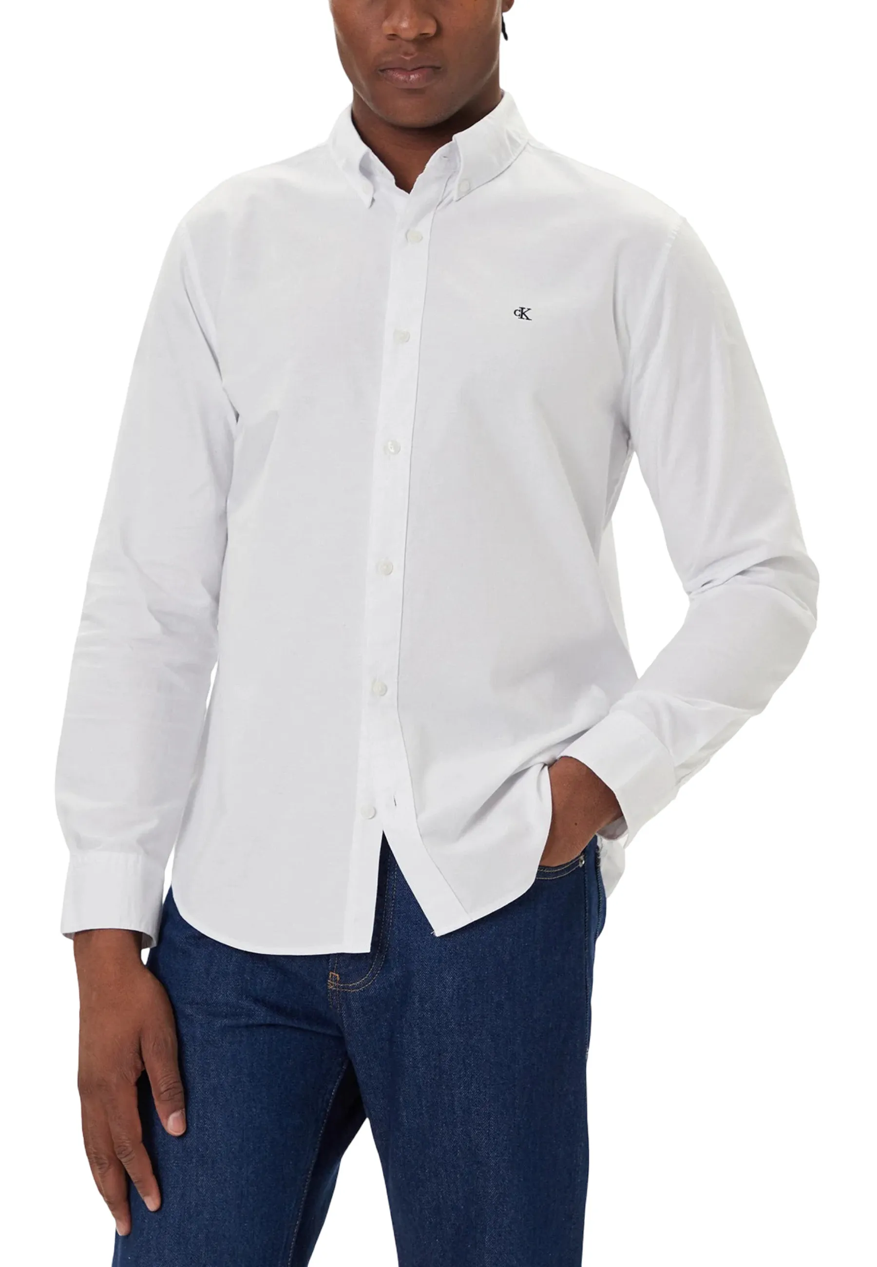 Herren Hemd Weiß 495379