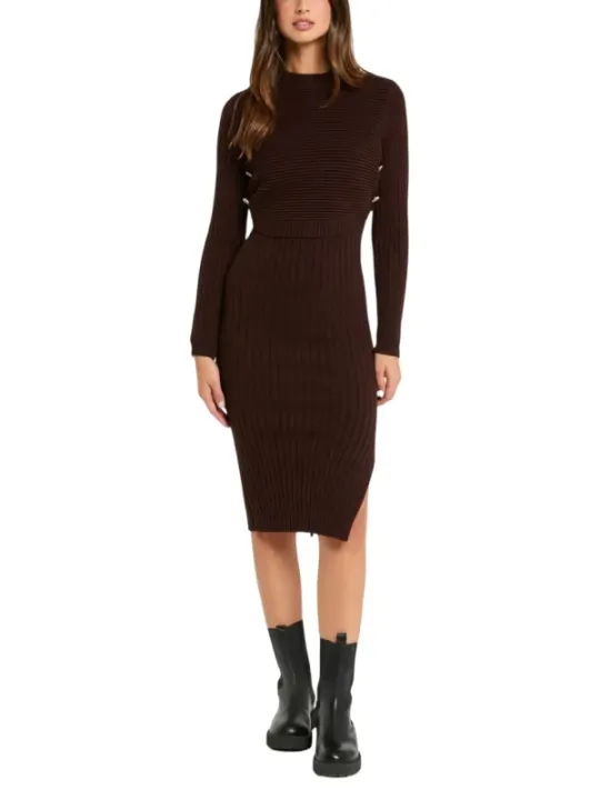 Morgan De Toi Damen Kleid Braun | online kaufen