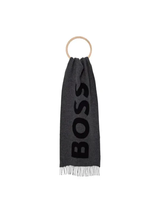 Boss Herren Schal Grau | online kaufen