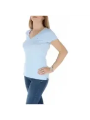 Tommy Hilfiger Damen T-Shirt Azurblau | online kaufen