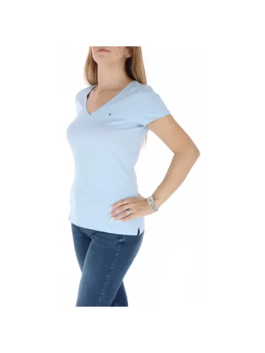 Tommy Hilfiger Damen T-Shirt Azurblau | online kaufen