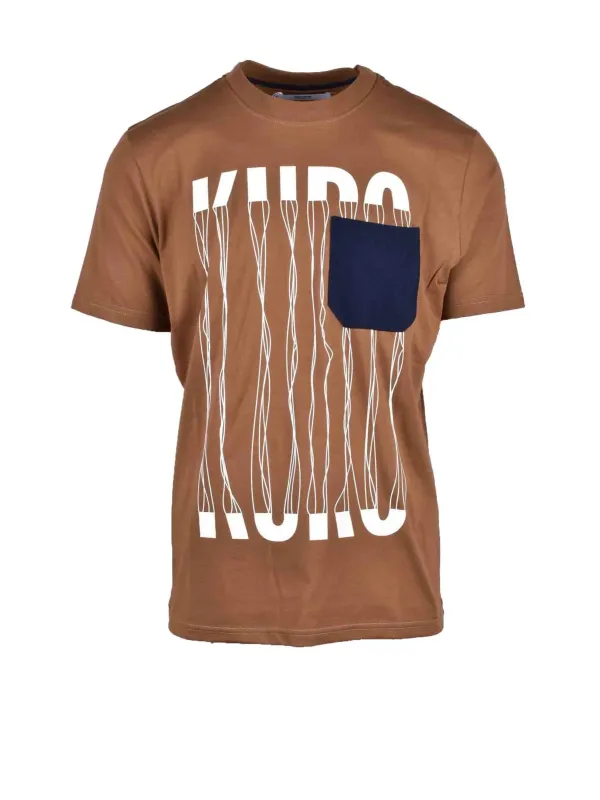 Takeshy Kurosawa Herren T-Shirt Braun | online kaufen