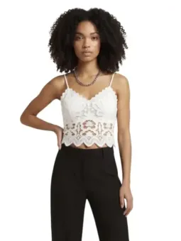 Morgan De Toi Damen Top Weiß mieten – Flex-Fashion Verleih