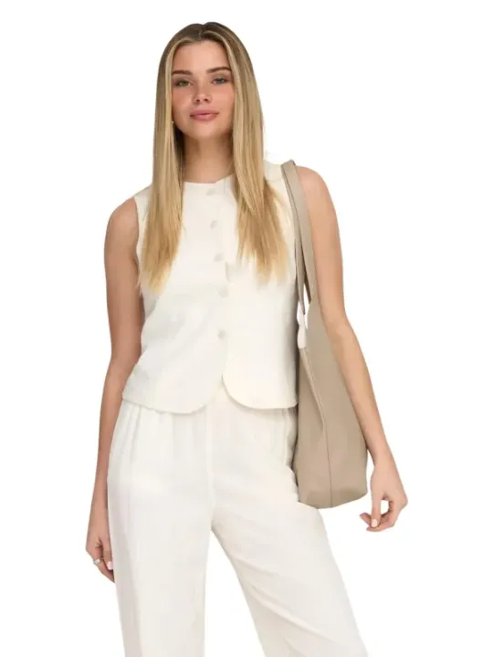 Only Damen Weste Weiß | online kaufen