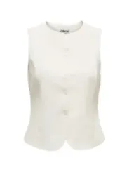Only Damen Weste Weiß | online kaufen