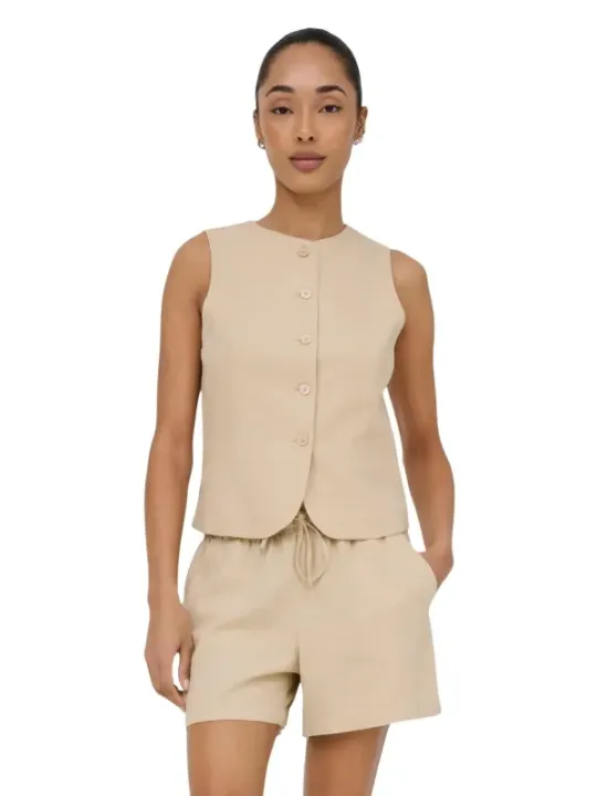 Only Damen Weste Beige | online kaufen
