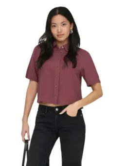 Bordeaux Damen Hemd von Only mieten - Flex-Fashion Verleih