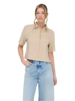 Beiges Only Damen Hemd mieten - Flex-Fashion Verleih-Shop