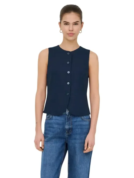 Only Damen Weste Blau | online kaufen