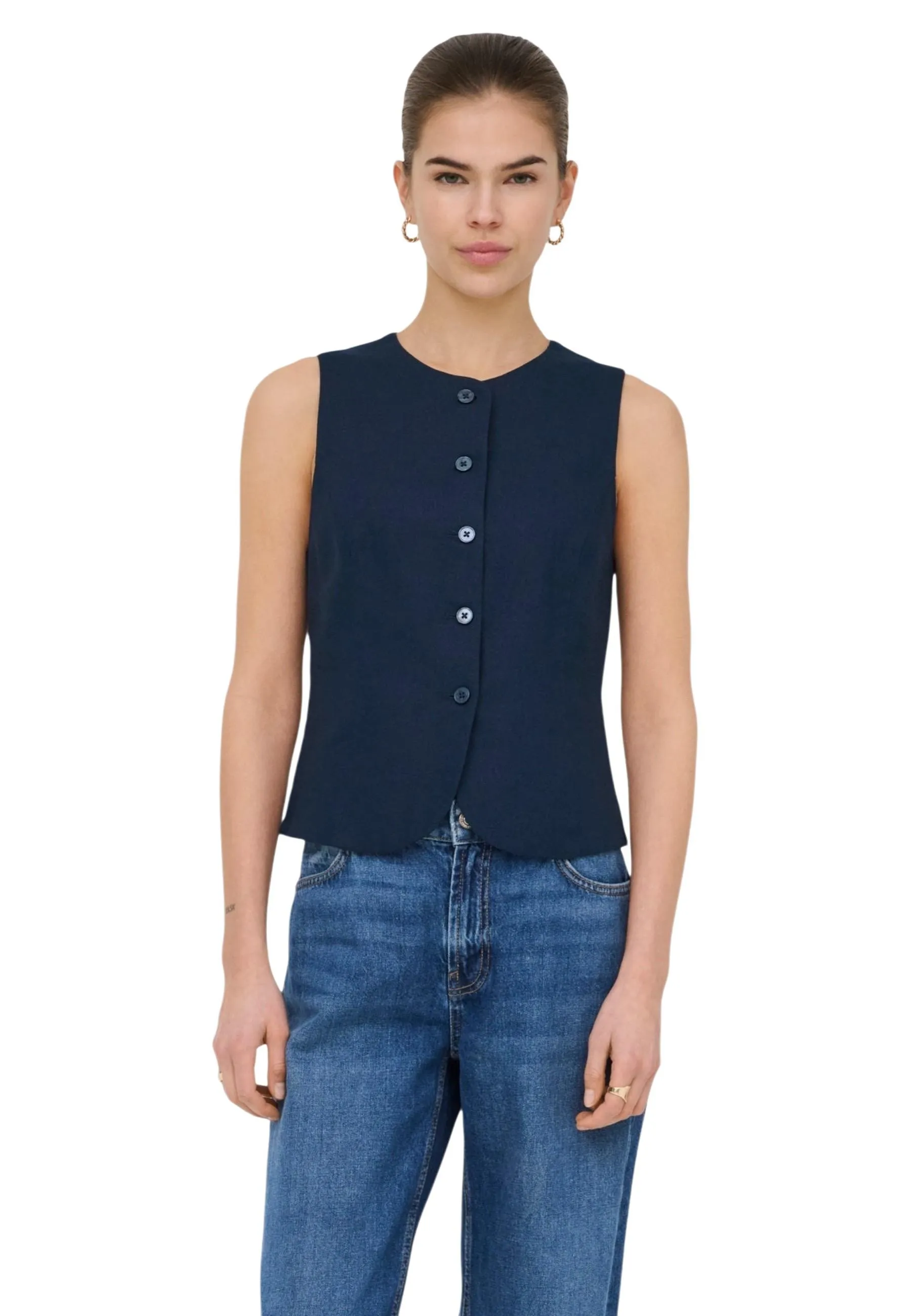 Only Damen Weste Blau 513012