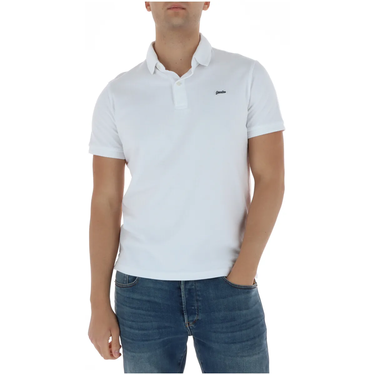 Superdry Herren Polo Weiß 511833