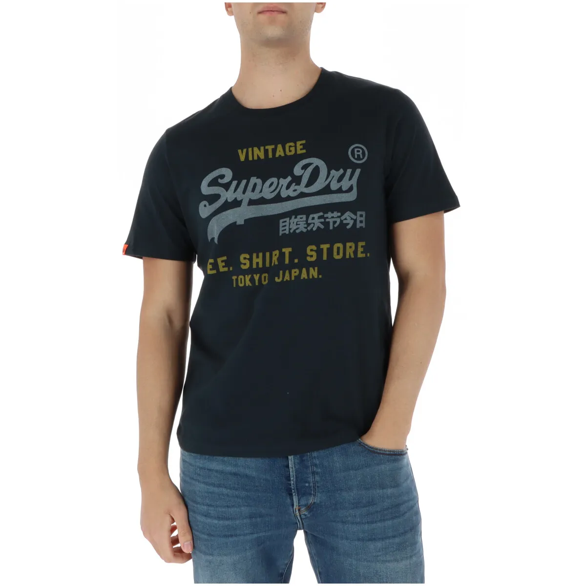 Superdry Herren T-Shirt Blau 511822