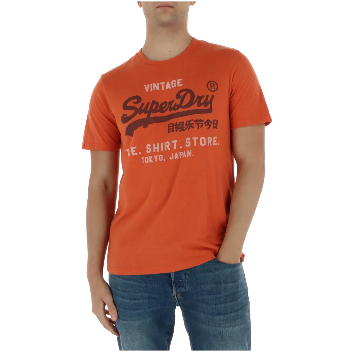 Herren T-Shirt Orange 511807