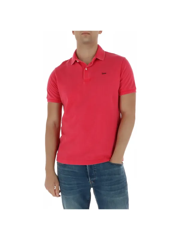 Superdry Herren Polo Fuchsinrot | online kaufen