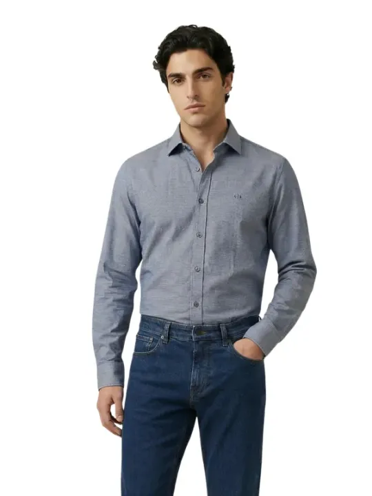 Armani Exchange Herren Hemd Blau | online kaufen