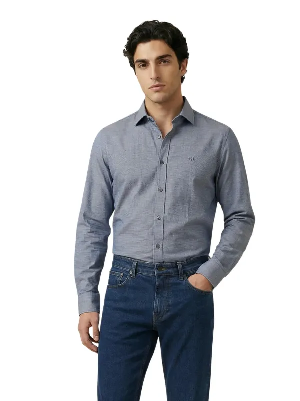 Armani Exchange Herren Hemd Blau | online kaufen