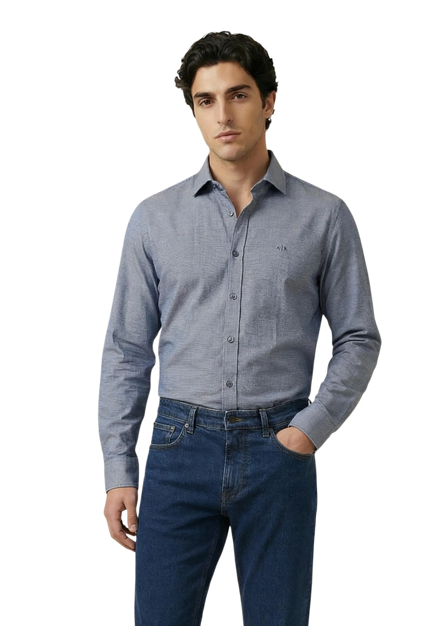 Herren Hemd Blau 512761