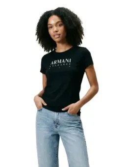 Armani Exchange Damen T-Shirt Schwarz mieten | Flex-Fashion