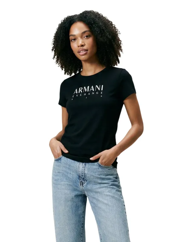 Armani Exchange Damen T-Shirt Schwarz | online kaufen