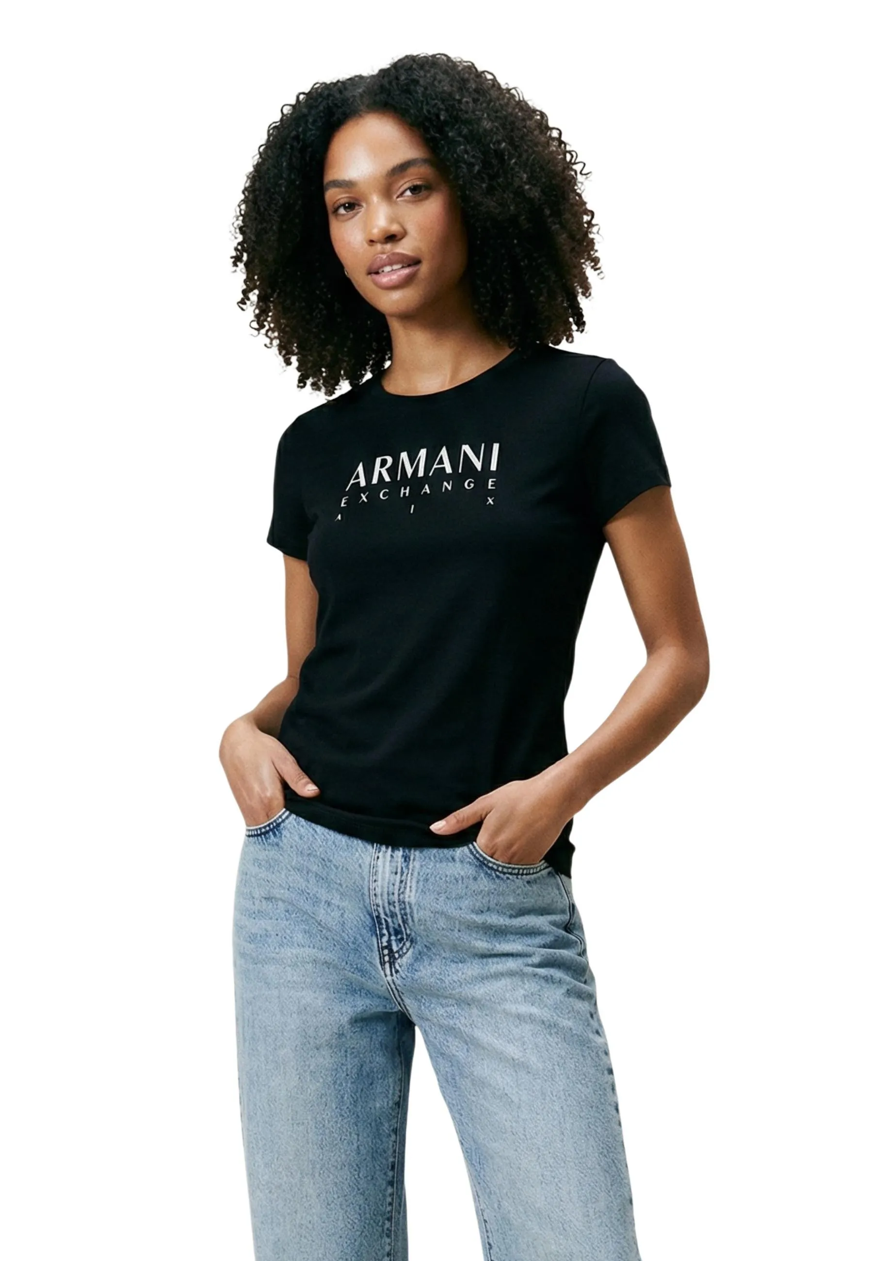 Damen T-Shirt Schwarz 512758