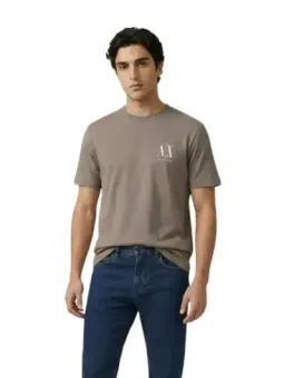 Armani Exchange Herren T-Shirt Braun mieten | Flex-Fashion